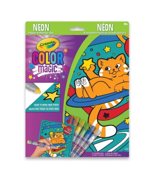 Crayola Neon Cats Colour Magic Upwards Art Studio