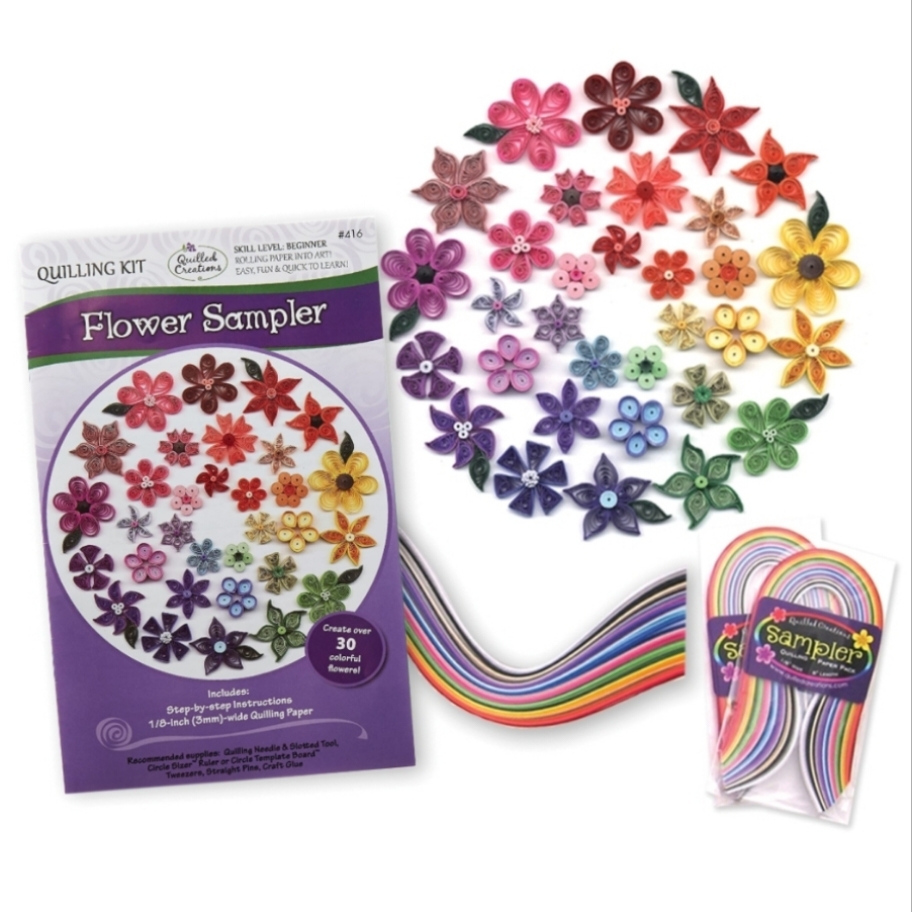 Quilled Creations Flower Sampler Kit Upwards Art Studio