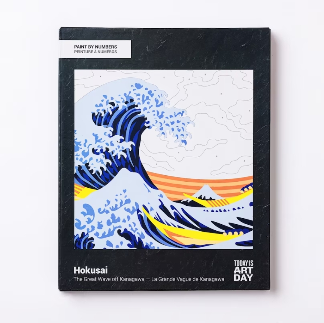 Today is Art Day Paint by Numbers Kit Hokusai The Great Wave off