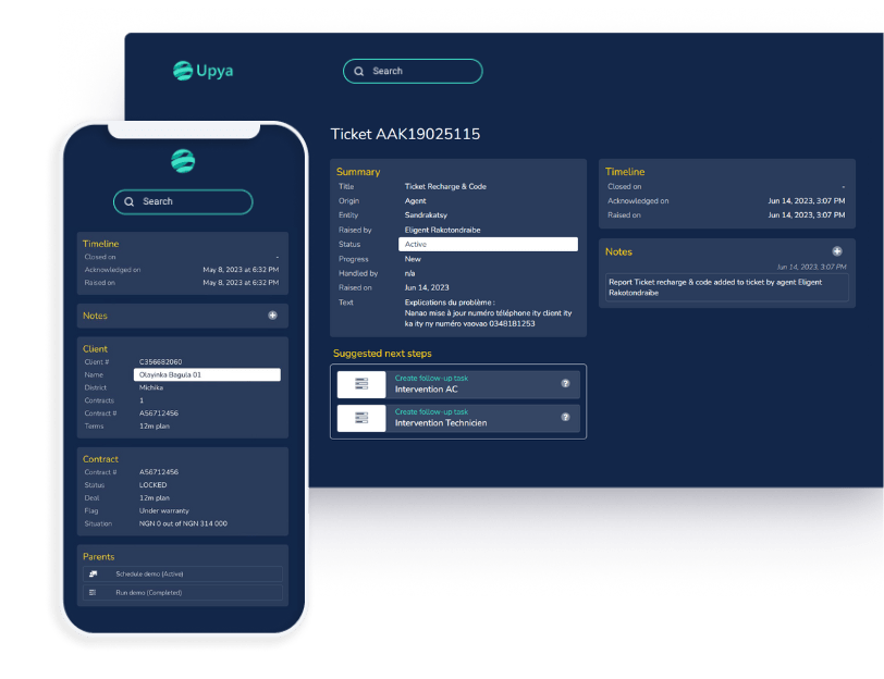 Upya Ticketing System Field ticketing software