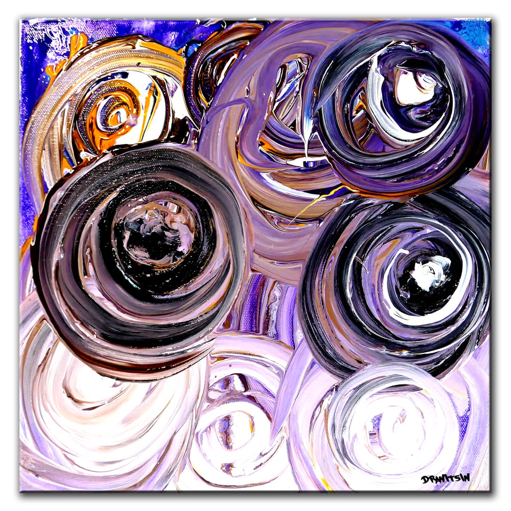 MINI CIRCLES, ABSTRACT PAINTING BY PETER DRANITSIN