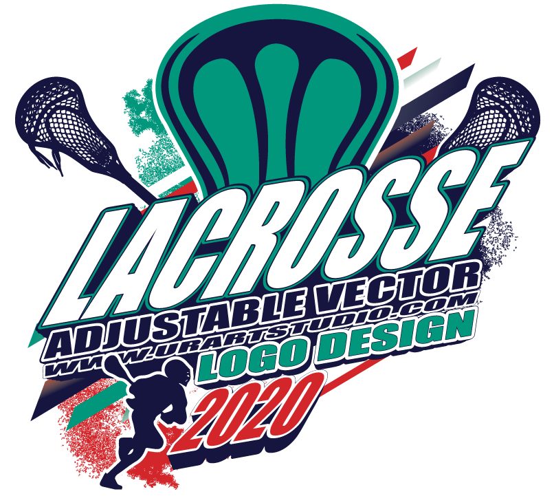 LACROSSE ADJUSTABLE VECTOR LOGO DESIGN FOR PRINT 0102 UrArtStudio
