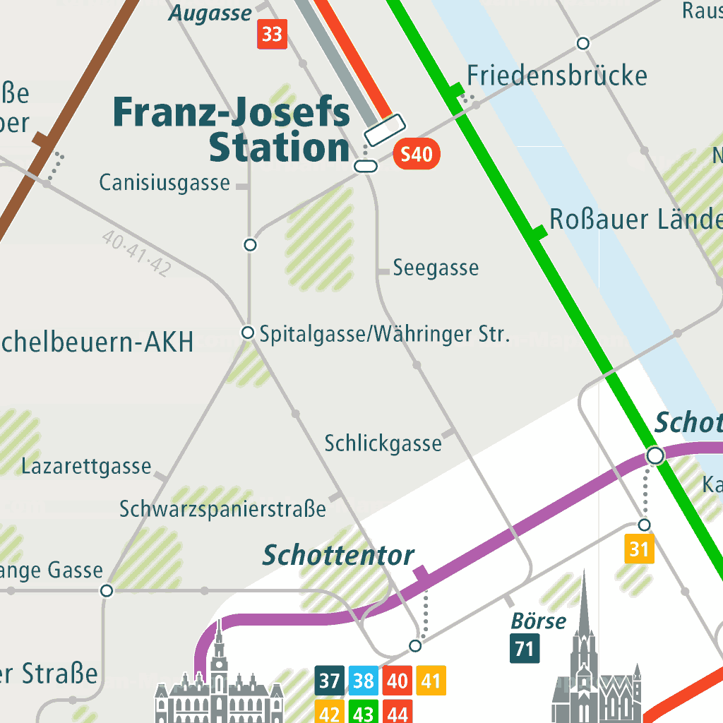 Map Of Vienna Austria Train Stations Maps of the World
