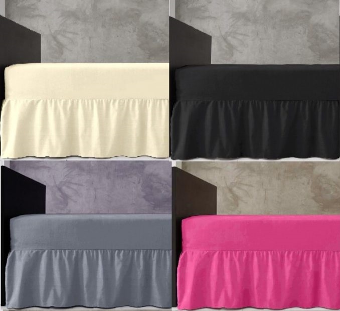Easy Care Frilled Valance Sheets Polycotton Bed Linen Urban Bedding