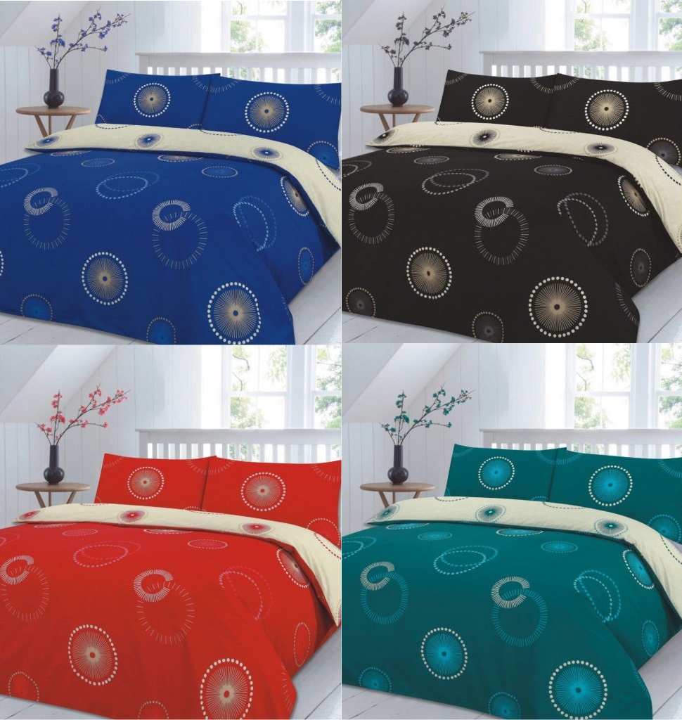 Eden Circles Quilted Bedspread Bed Comforter Throw Bed with Pillow Sham