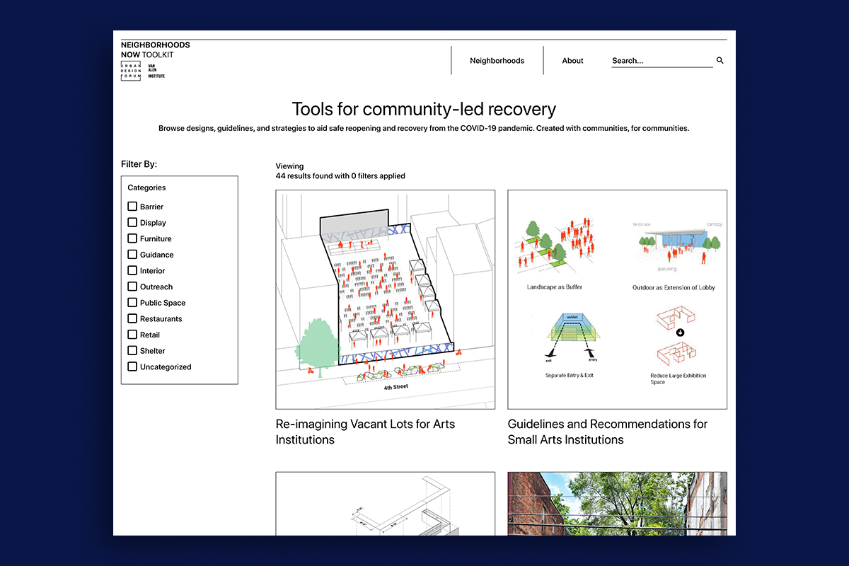 Urban Design Forum and Van Alen Launch neighborhoodsnow.nyc Urban
