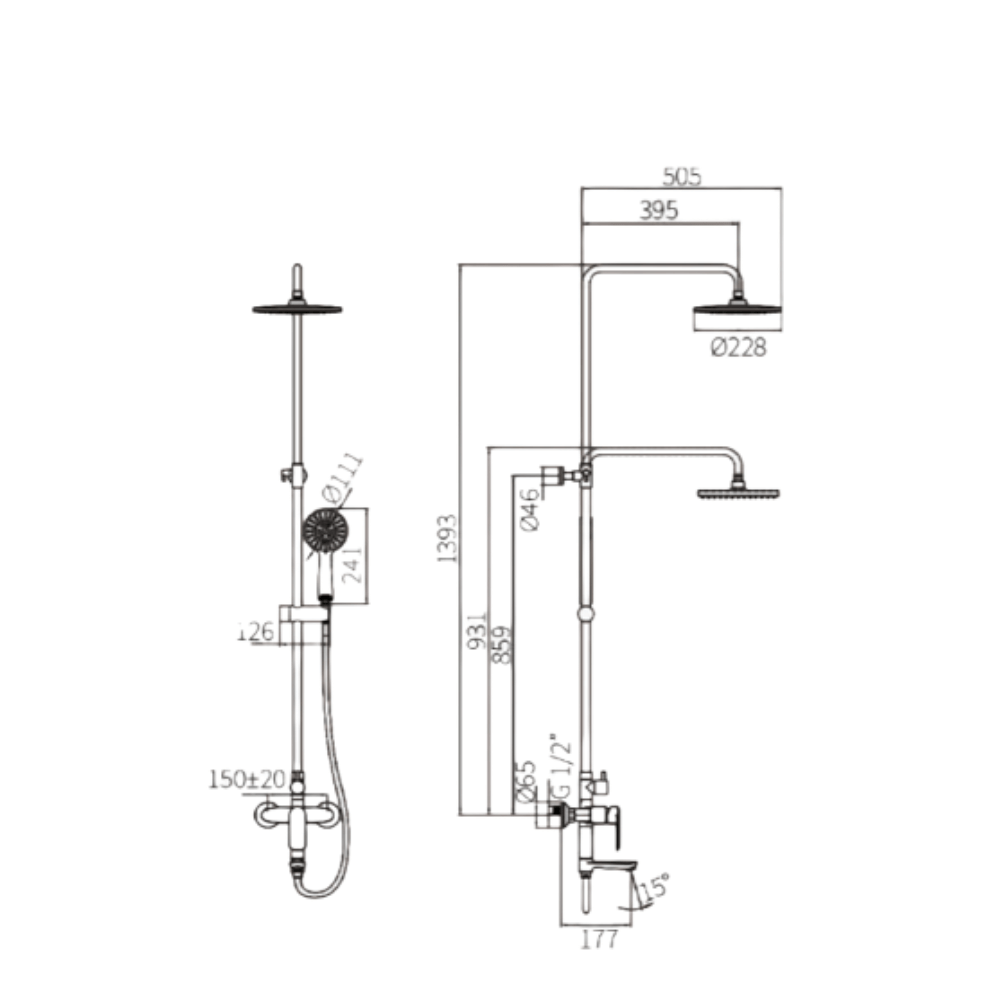 HCGExposed shower HCG Bathroom Fixtures Online Shop