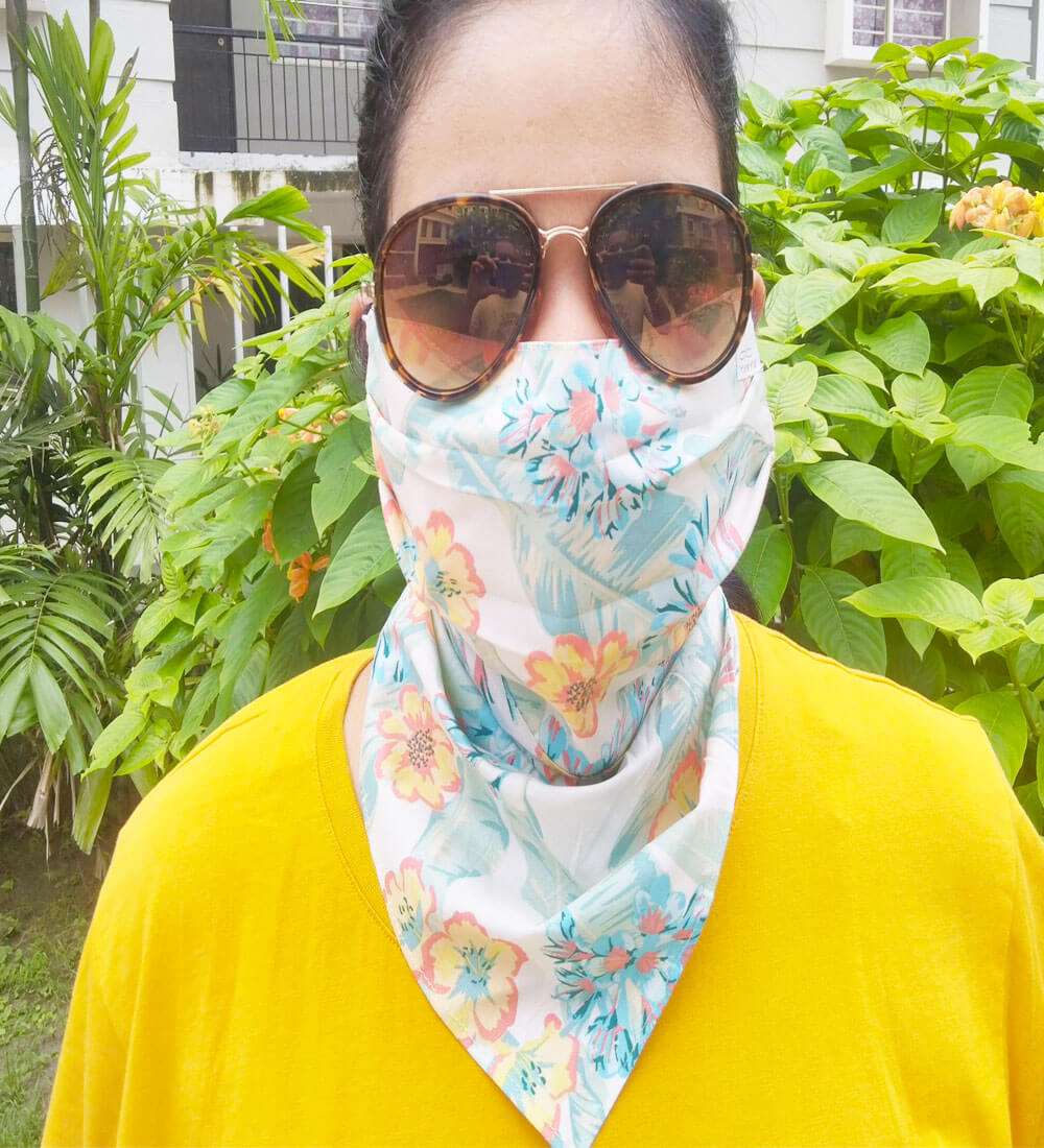 Buy Full Cover Face Mask Rs 199 Two layer cotton fabric