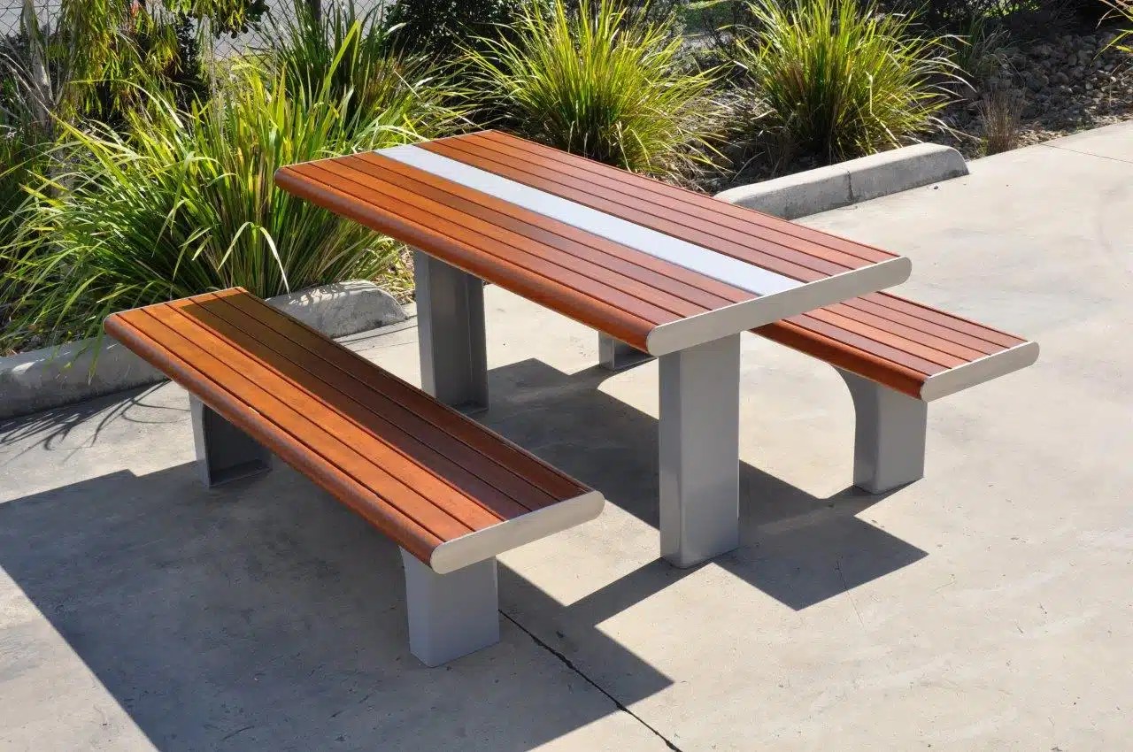 PT06 Picnic Table Urban Fountains & Furniture Bench Seats Street