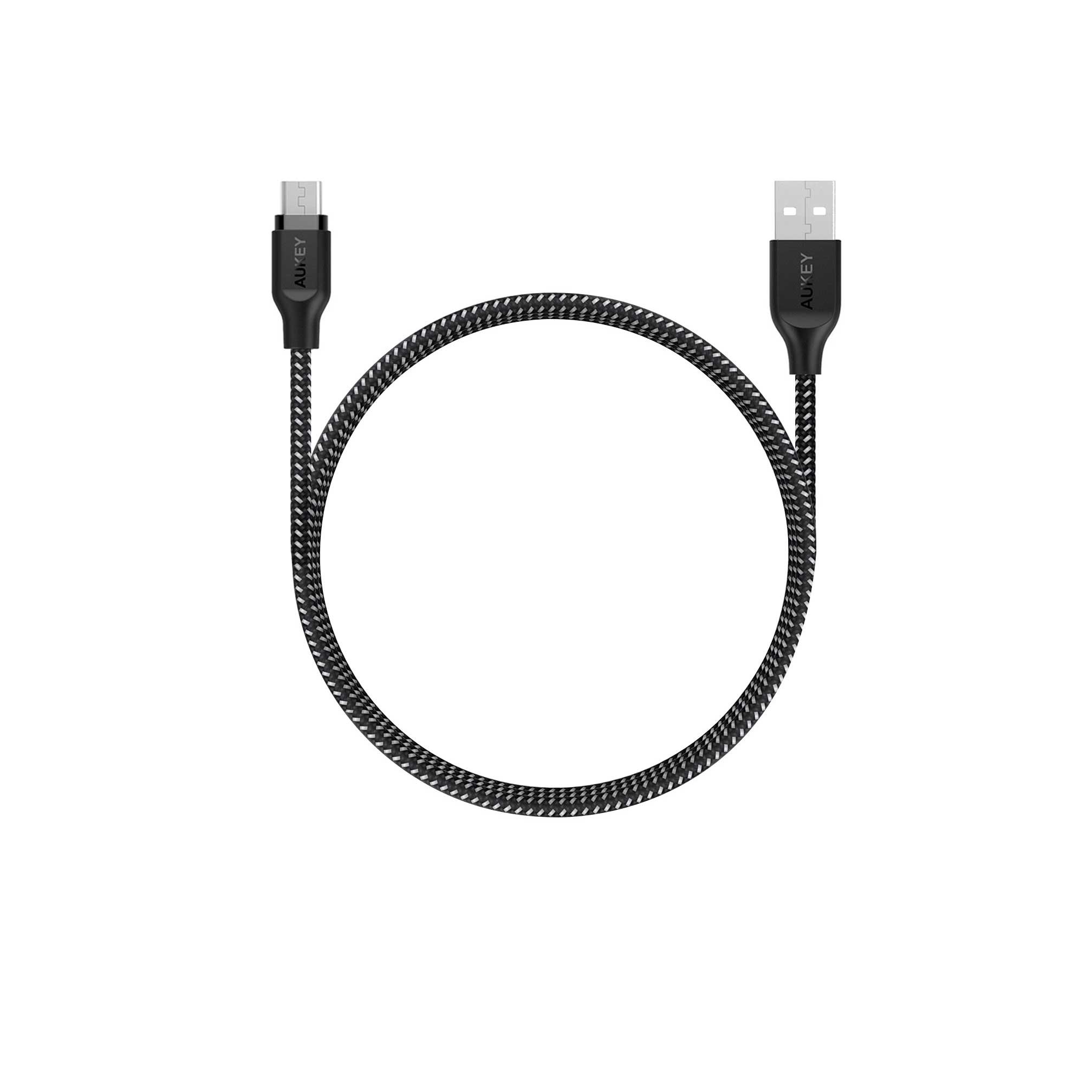 Aukey Braided Usb 2.0 to Micro Usb Cable 1.2m Black Urban Gadgets PH