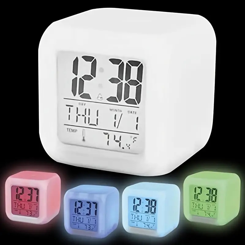 Titan LED Colour Changing Alarm Clock Urban Global
