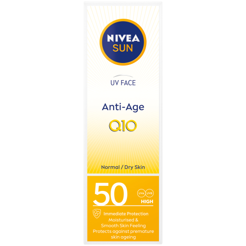 Nivea Sun UV Face Q10 AntiAge Sun Cream SPF 50 UrbanMakes