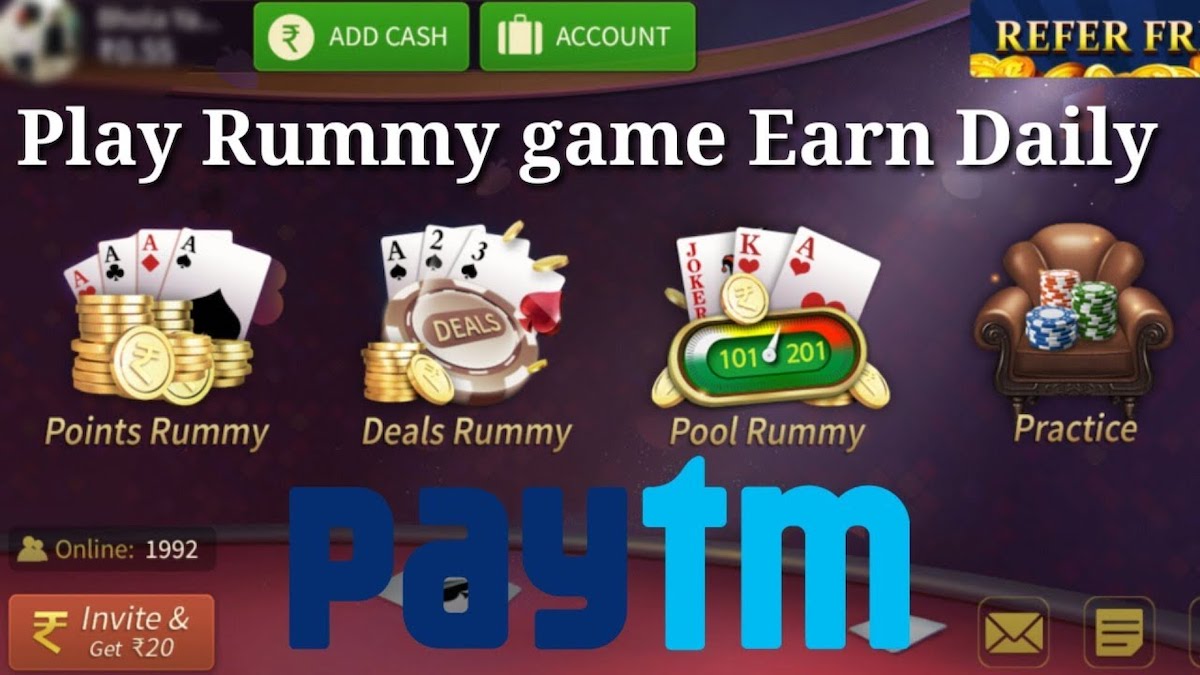 Make Money With Your Favorite Games. Play These Rummy Game With Paytm Cash UrbanMatter