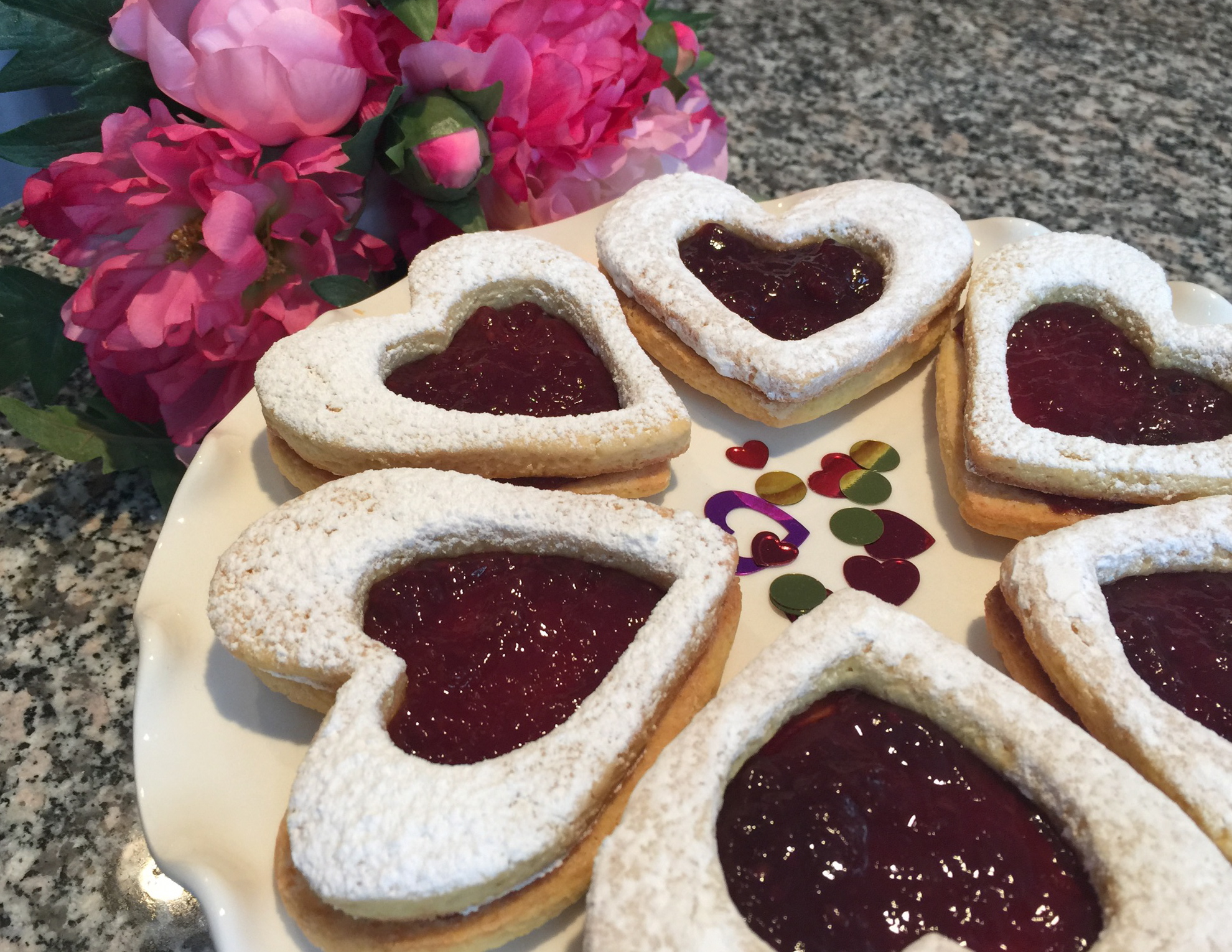 Raspberry Heart Cookies UrbanMoms