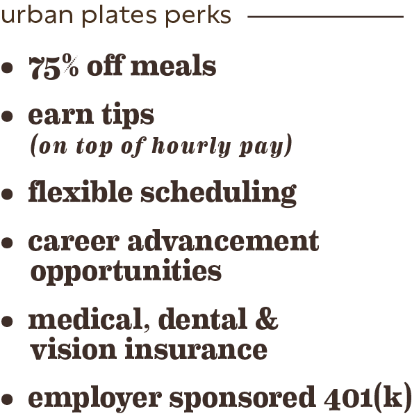 Careers Urban Plates