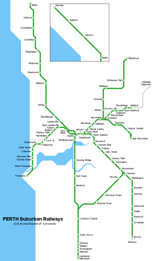 > Oceania > Australia > Perth Metropolitan Railways