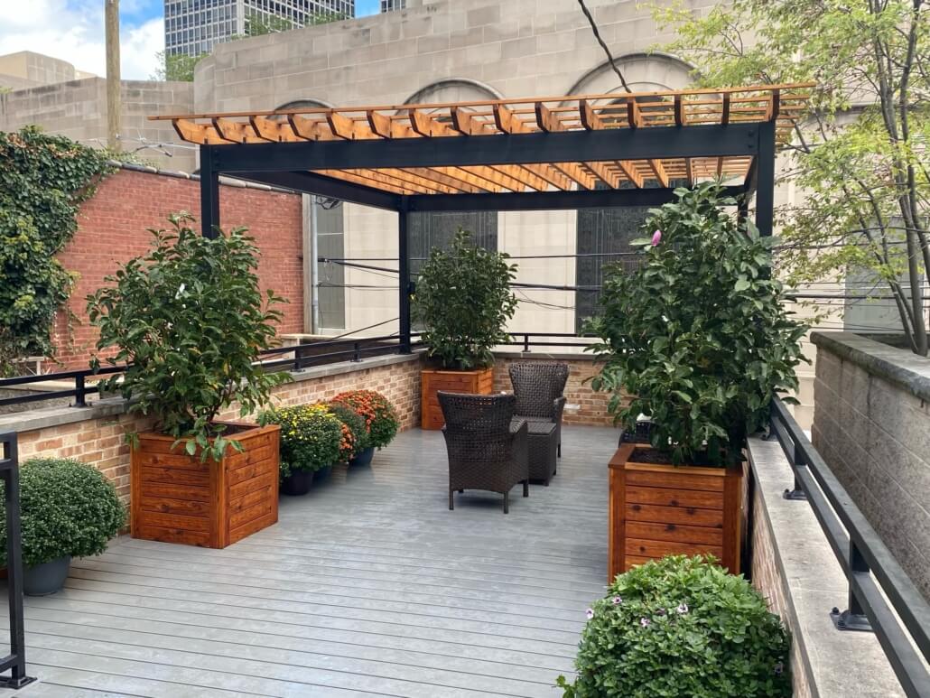 Garage Roof Deck Refresh Lincoln Park Urban Rooftops Chicago Roof