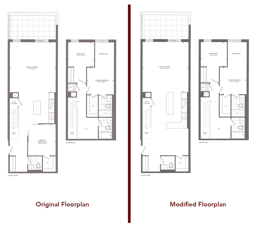 Furniture placement for a townhouse floor plan UrbanToronto