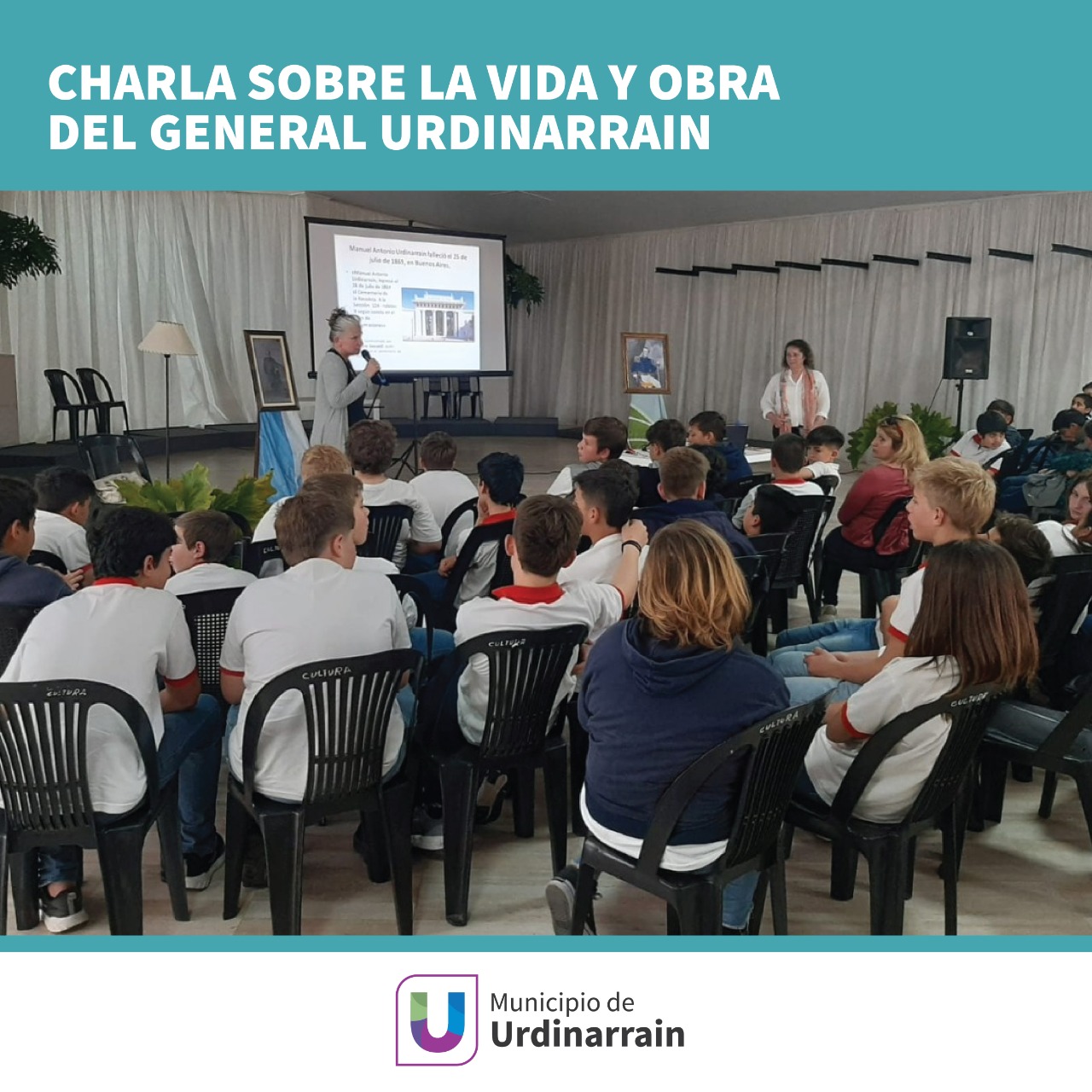 Unos 400 estudiantes asistieron a la conferencia sobre vida y obra del