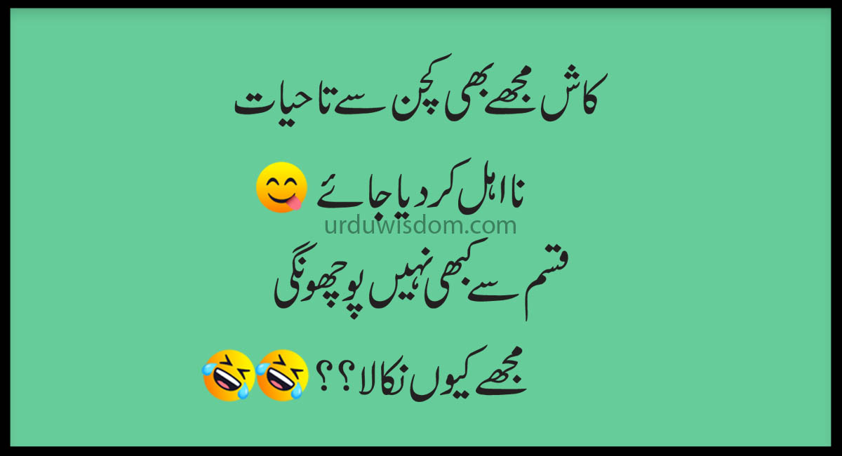 Laugh Out Loud Hilarious and Clever Funny SMS Jokes in Urdu to