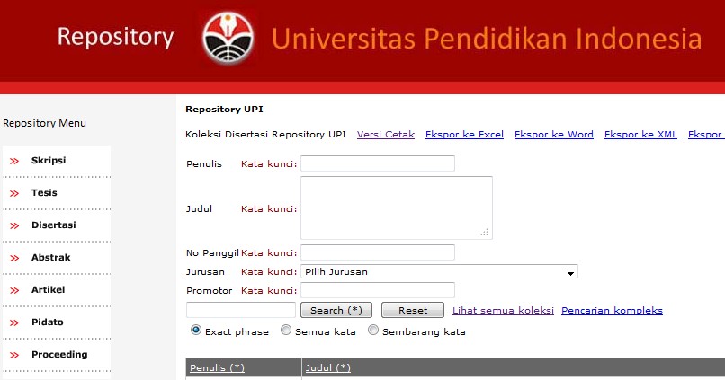 Unduh (Download) Lengkap Skripsi, Tesis, Disertasi Dari Perpustakaan Digital Upi | Blog Urip Guru Kimia
