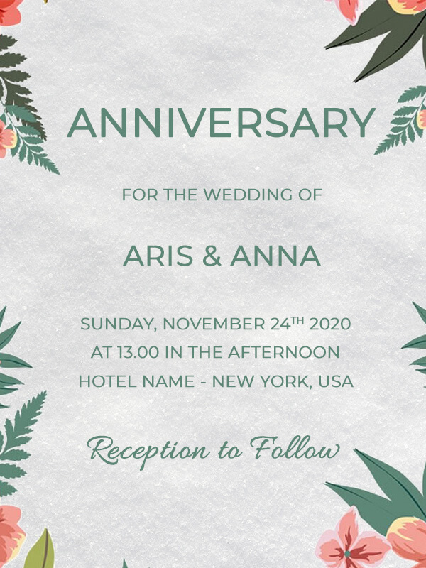 10+ Anniversary Card Template Free Download PSD room