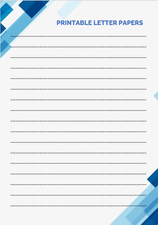 9+ Printable Letter Paper Template | room surf.com