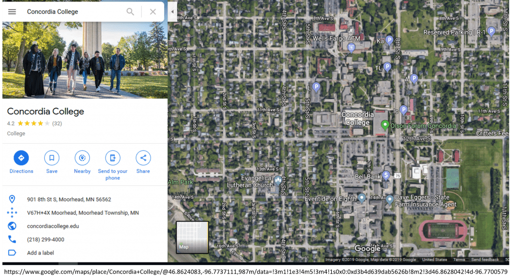 Concordia Campus Map Office of URSCA