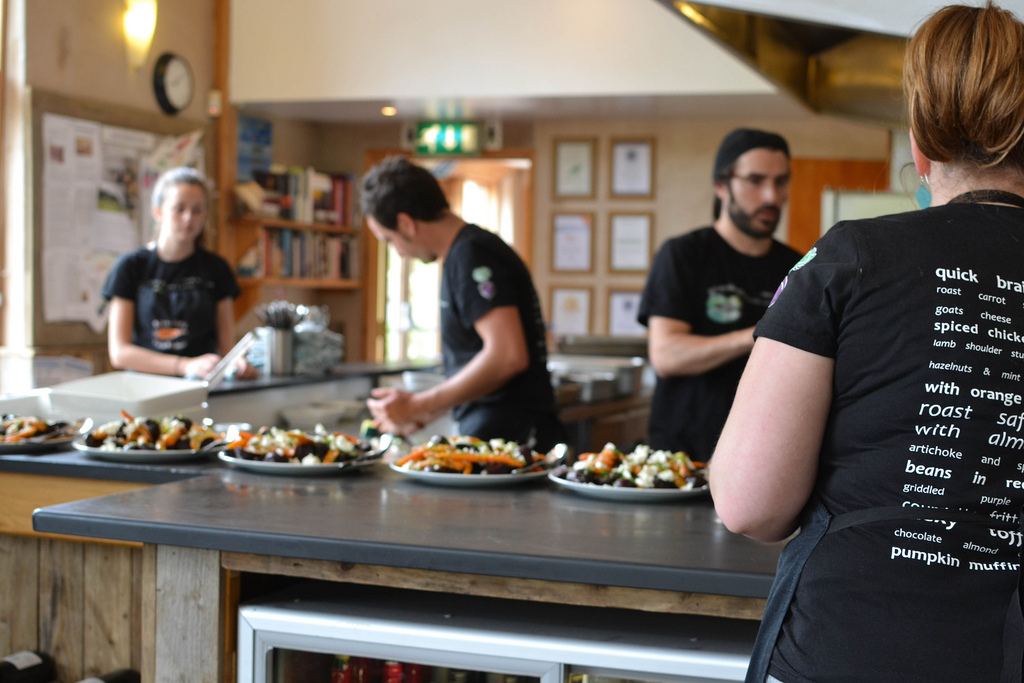 Lunch at The Riverford Field Kitchen