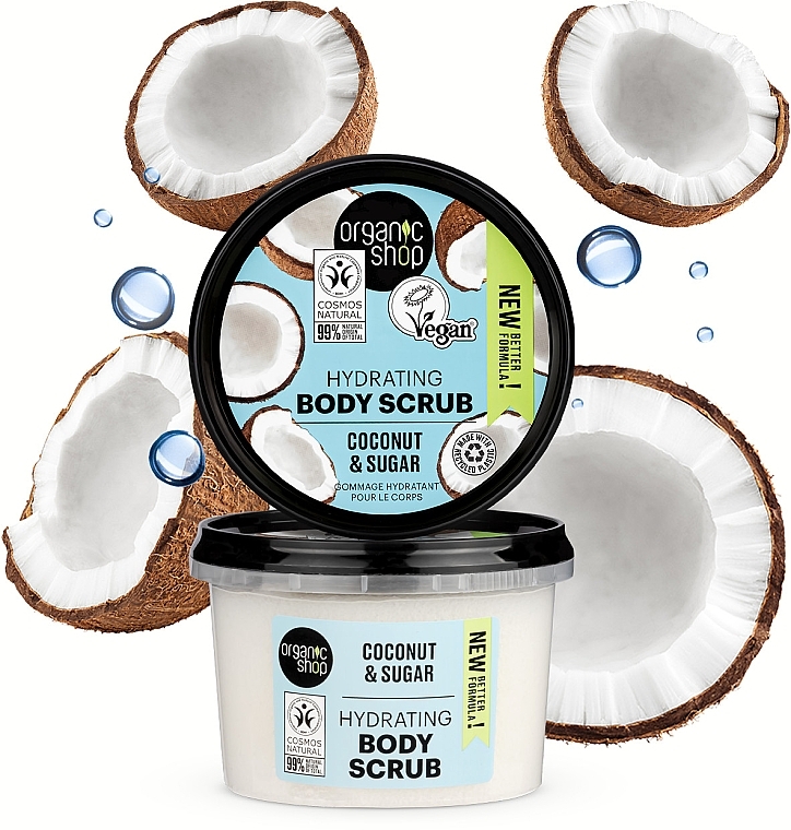 Organic Shop Hydrating Body Scrub Coconut & Sugar Coconut Body Scrub