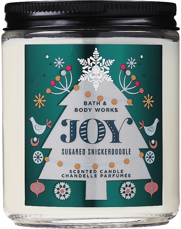 Bath and Body Works Joy Sugared Snickerdoodle Candle Scented Candle