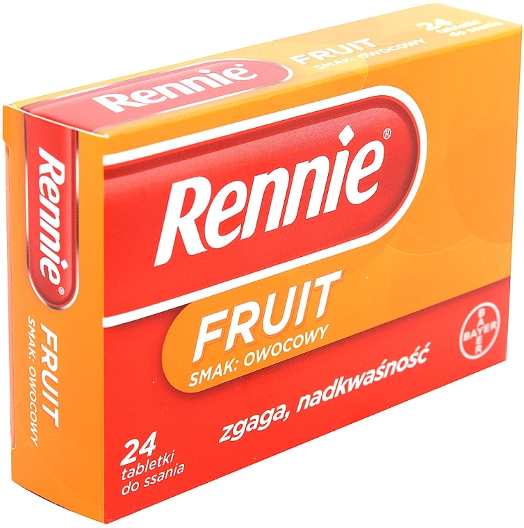 Bayer Rennie Fruity Heartburn & Indigestion Pills "Fruit" MAKEUP