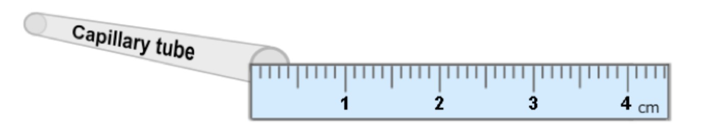 a capillary tube has the shape of a cylinder, so its volume can be