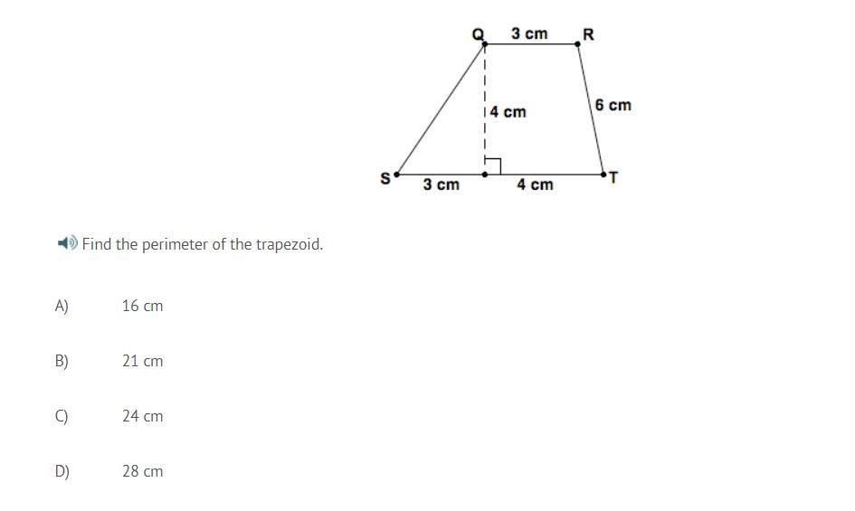 Find The Perimeter Of The Trapezoid. - Brainly.com