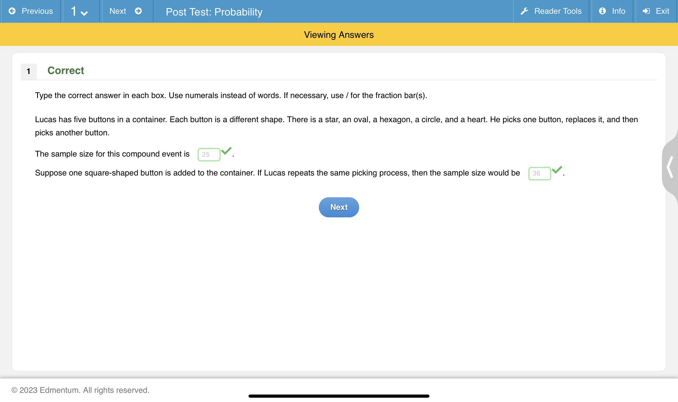 Type the correct answer in each box. use numerals instead of words. if
