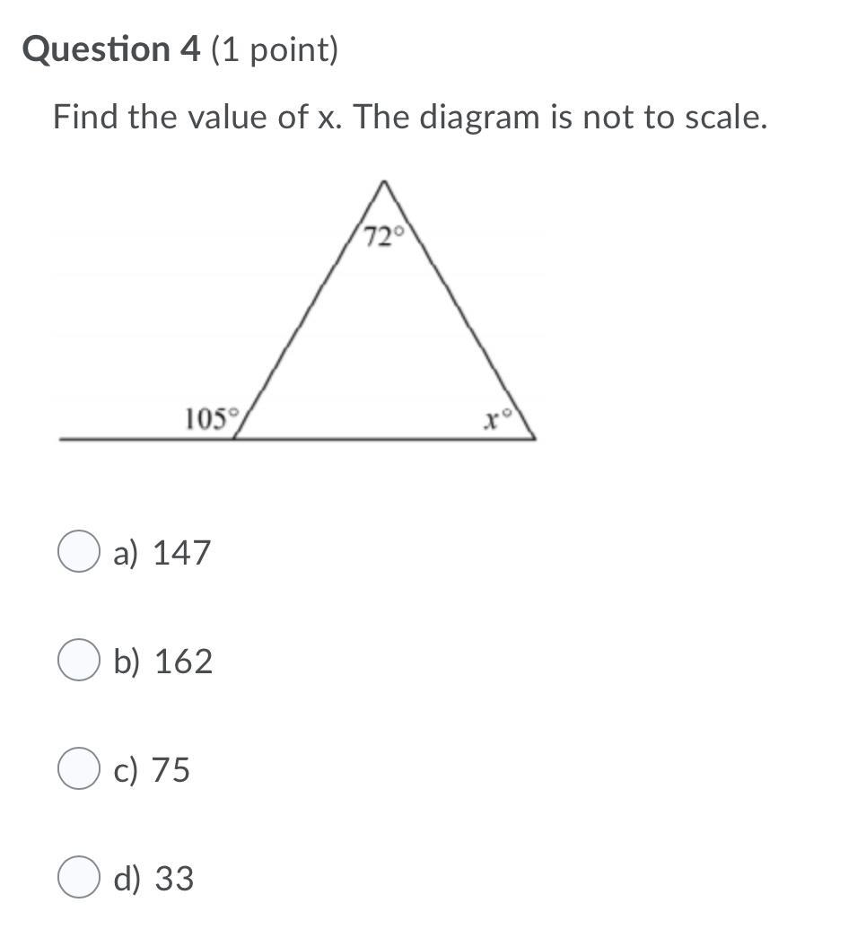 📈Find The Value Of X. The Diagram Is Not To Scale. - Brainly.com