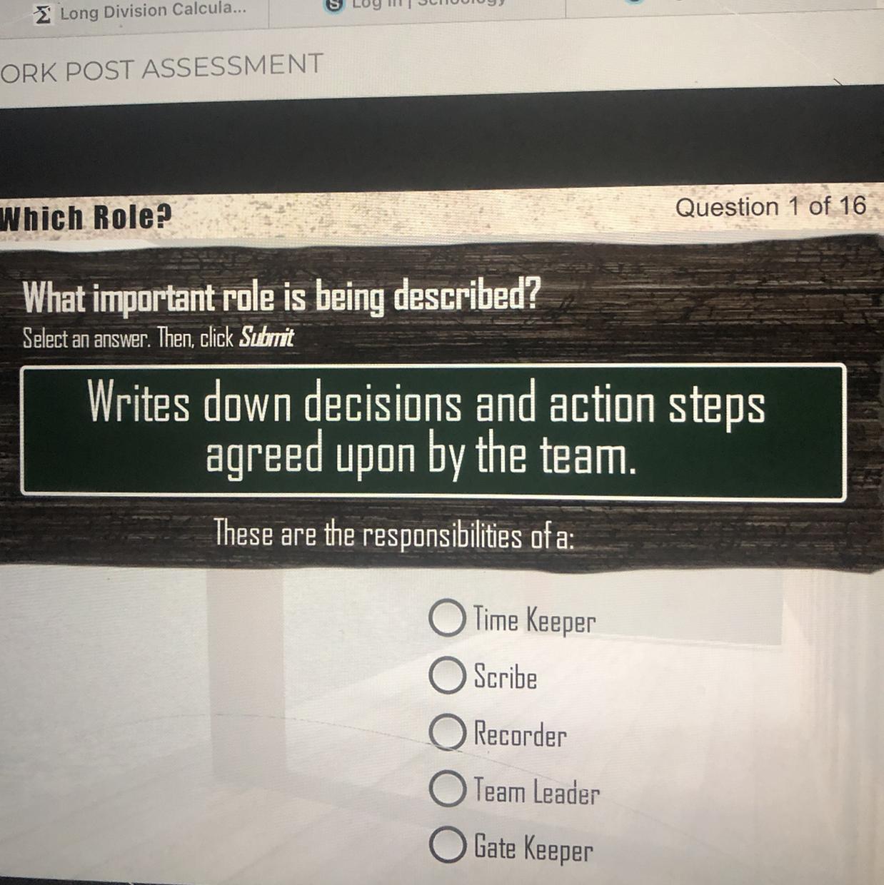 What’s the correct answer