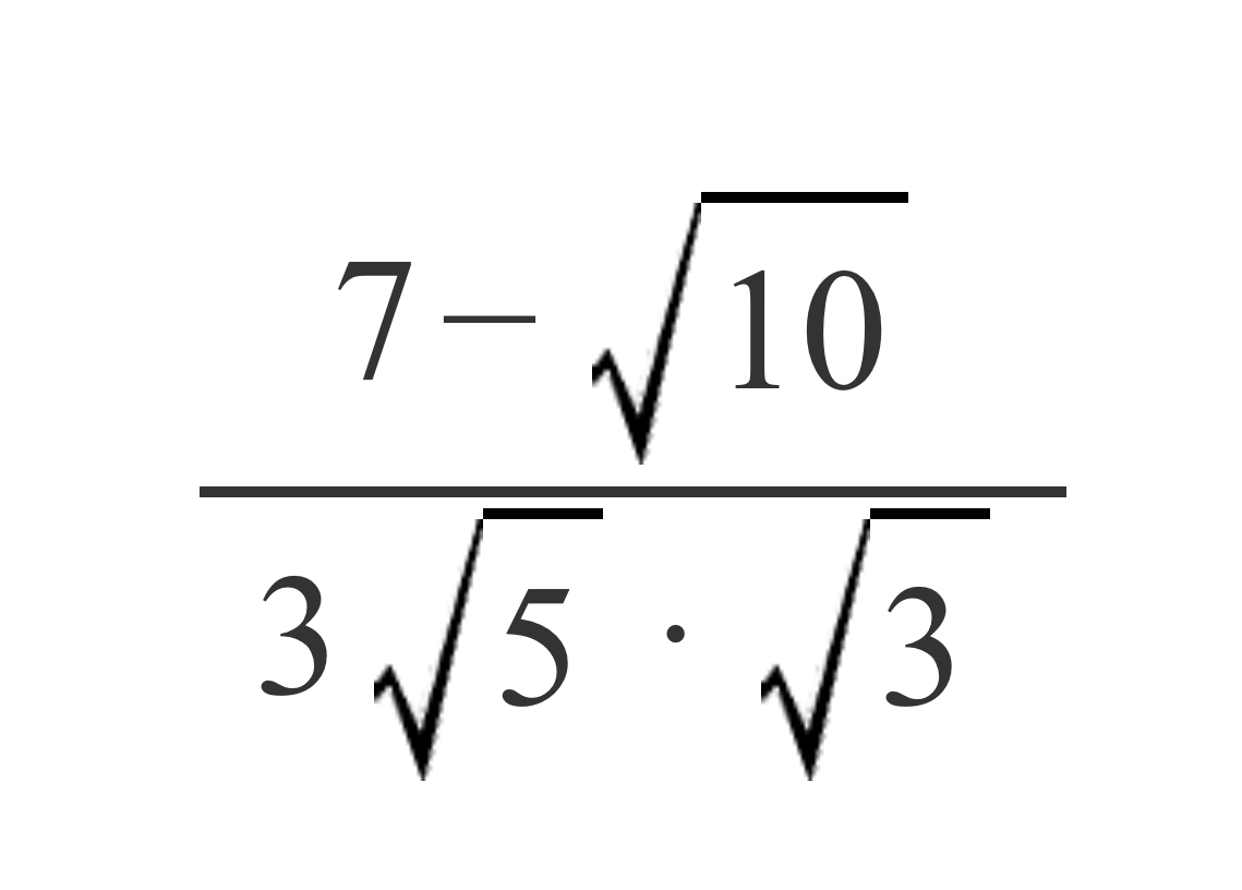 Rationalize the denominator.