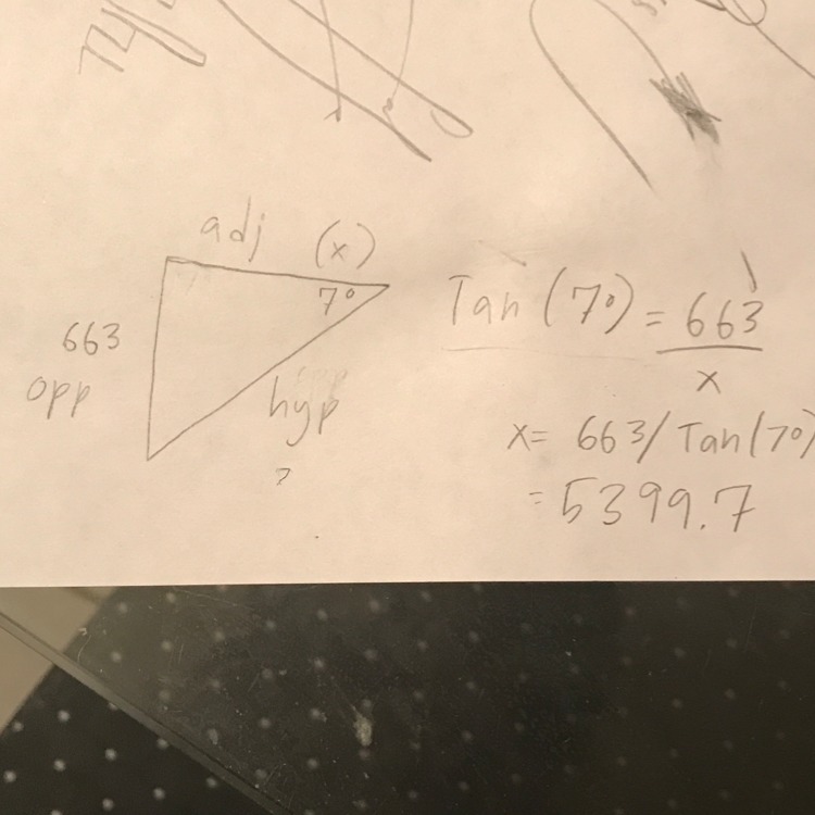 An Airplane Over The Pacific Ocean Sights An Atoll At An 7° Angle Of Depression. If The Plane Is 663 - Brainly.com