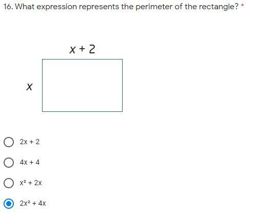 What Expression Represents The Perimeter Of The Rectangle? Shown Below - Brainly.com