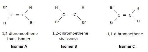 Isomers Of Dibromoethene Molecule, C2H2Br2. One Of Them Has No Net Dipole Moment, But The Other Two - Brainly.com