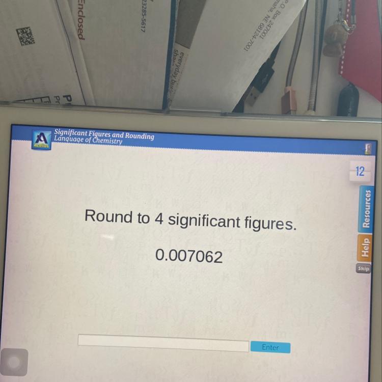 ⚗️Round to 4 significant figures. 0.007062