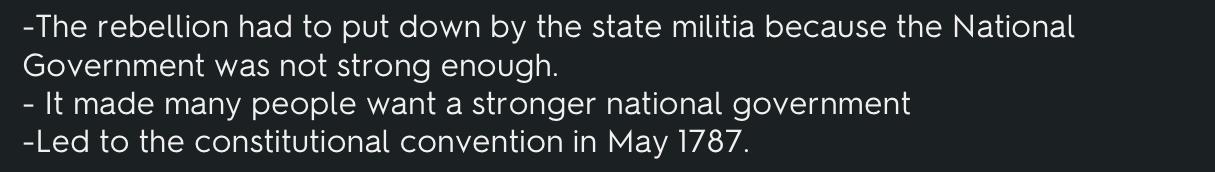 Shays’ Rebellion was significant because it