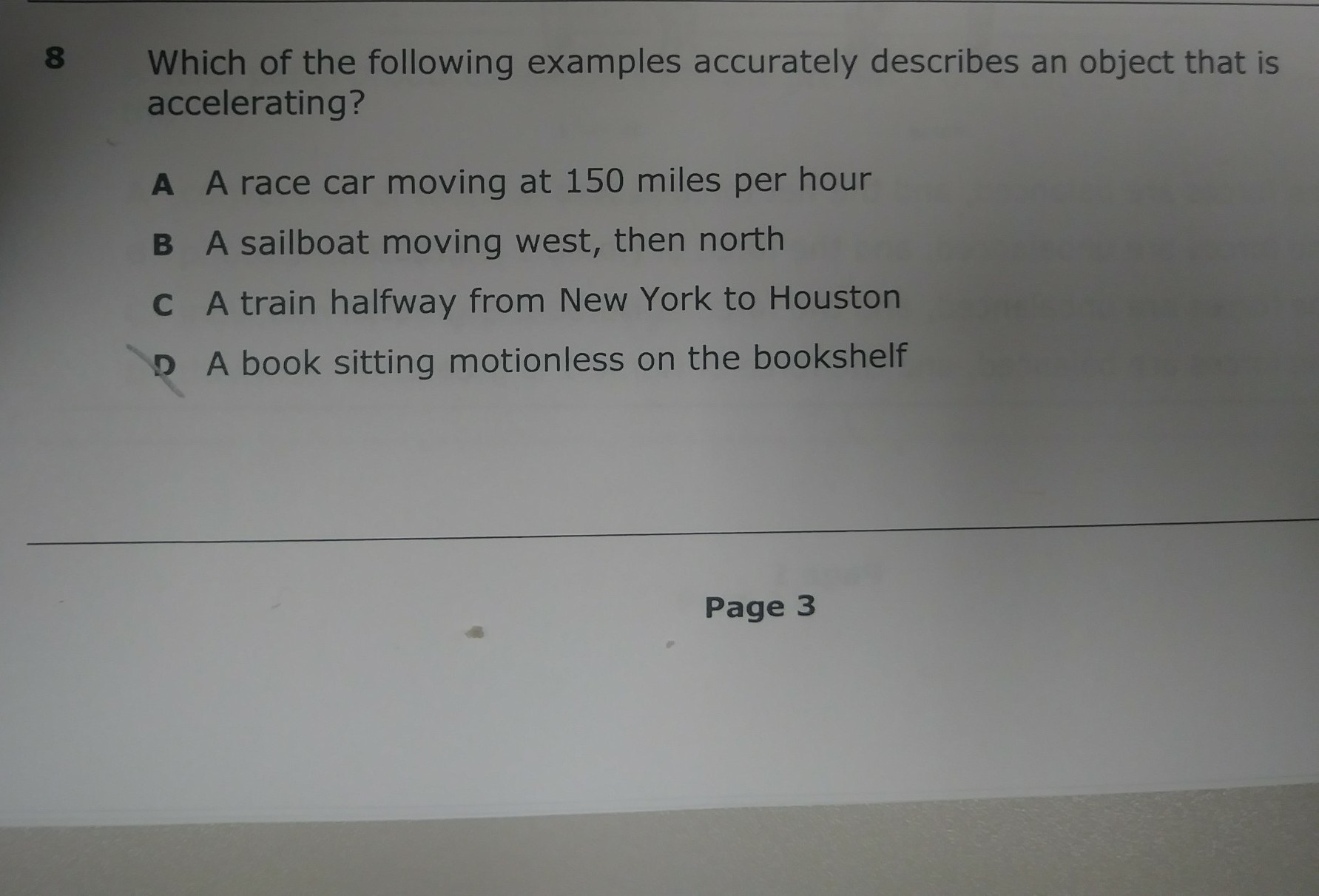 which of the following examples accurately describes an object that is