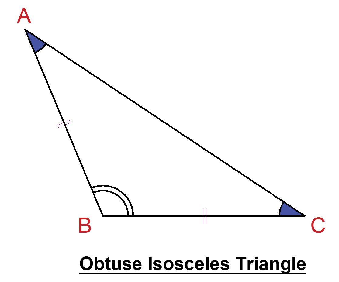 how many obtuse angles can an isosceles triangle have