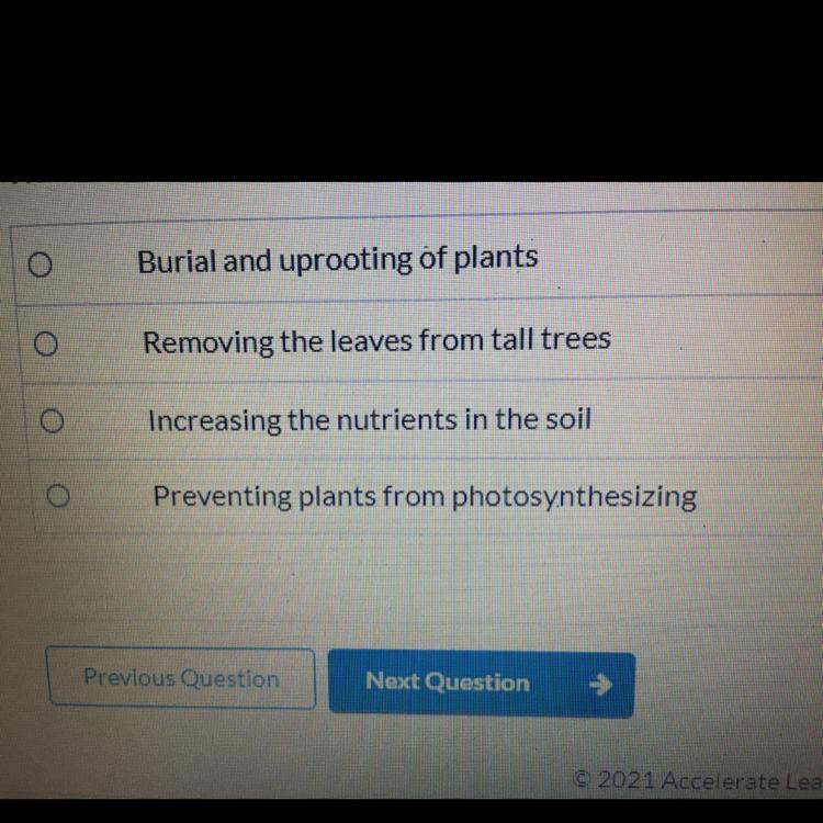 Which of the following is an example of how flooding can impact