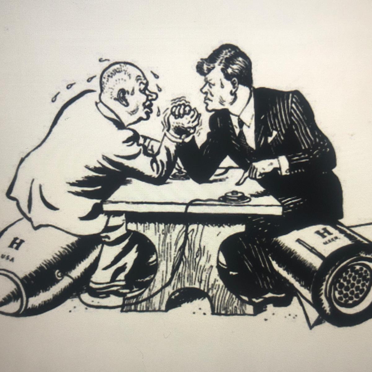 Jfk Arm Wrestling Cartoon Kenjutaku
