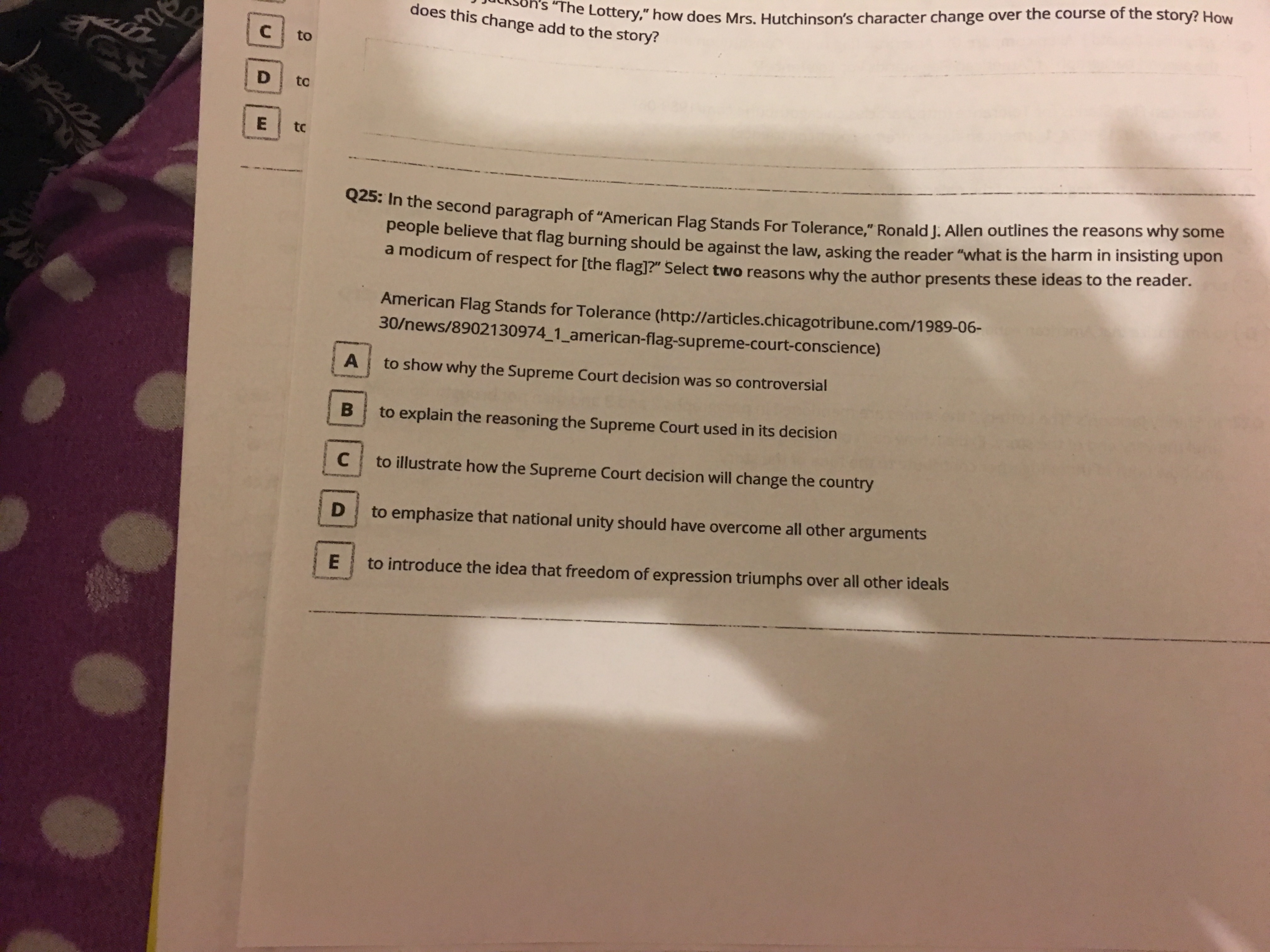 American Flag Stands For Tolerance By Ronald J Allen About Flag