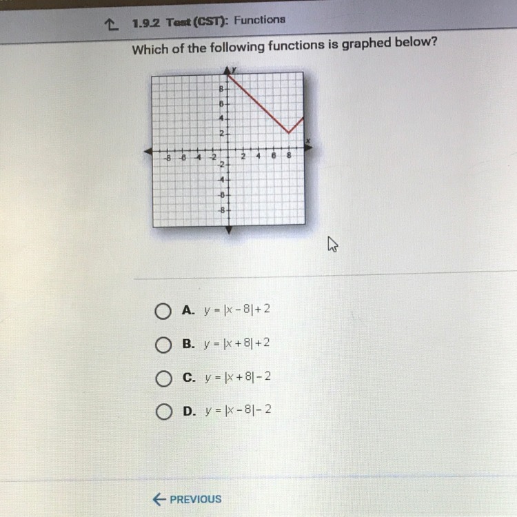 Which Of The Following Functions Is Graphed Below - Brainly.com
