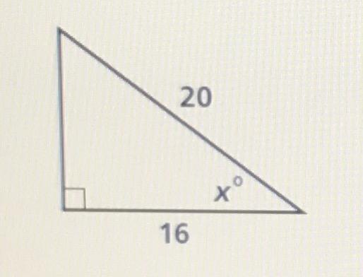 Find the value of x. Round to the nearest degree A. 37 B.53 C.0 D.39